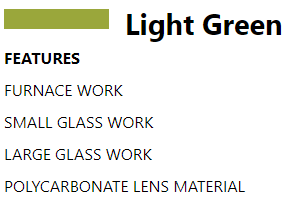 Light green lenses