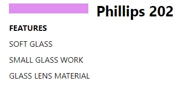 Phillips 202 lenses