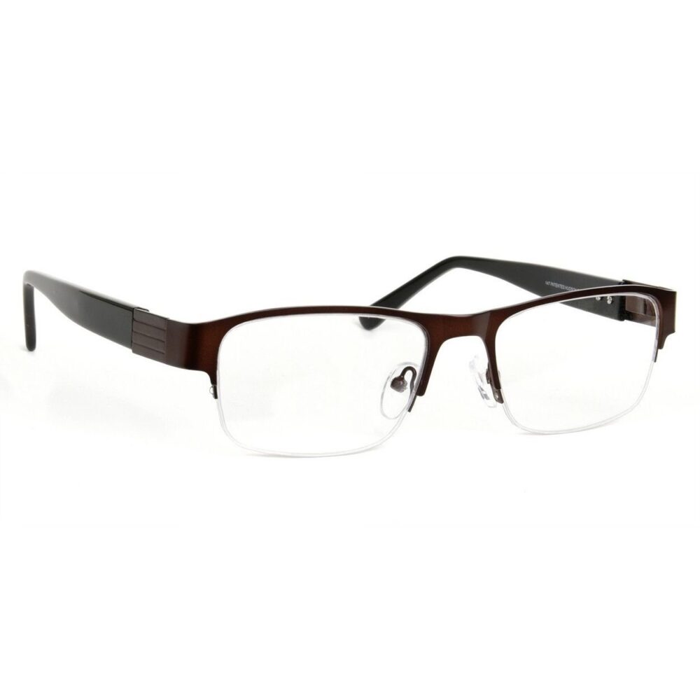 Hudson Optical DEEPER 'B' Series DR1 Prescription Safety Glasses - Brown, 54-17-147