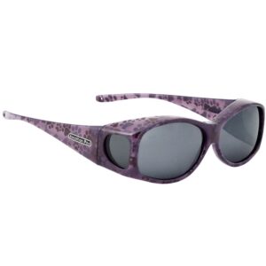 Jonathan Paul Glides Fitover Sunglasses - Purple Paws with Polarvue Gray Lens