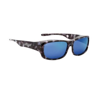 Jonathan Paul Pandera Fitover Sunglasses - Black Marble with Polarvue Blue Mirror Lens
