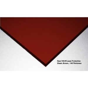 Argon, Diode, ND-YAG, Co2 Laser Protective Acrylic Sheet, Amber