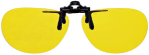 V2 Oval Clip On Flip Up Night Driving Glasses