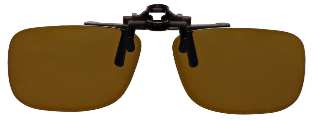 X1 Small Rectangle Clip On Flip Up Polarized Sunglasses