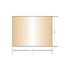AlloWeld Gold Coated Welding Lens - Large 4.5 x 5.25