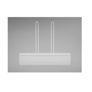 Wall Mounted Steel Apron Rack, Towel Bar Style, with Two Glove Holders #RAR-AGR-110