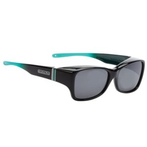 Jonathan Paul Sunset Fitover Sunglasses - Black Purple with Polarized Gray Lens