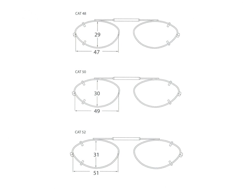 Visionaries clip on Night Driving Glasses - Cateye