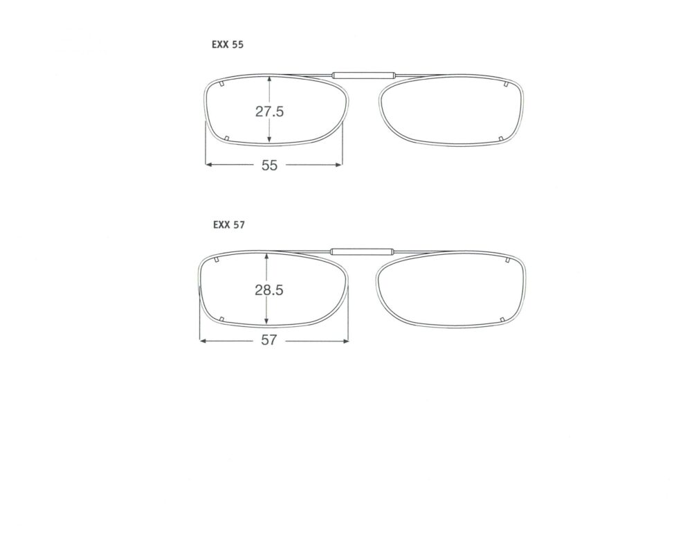Visionaries clip on Night Driving Glasses - Extended Rec