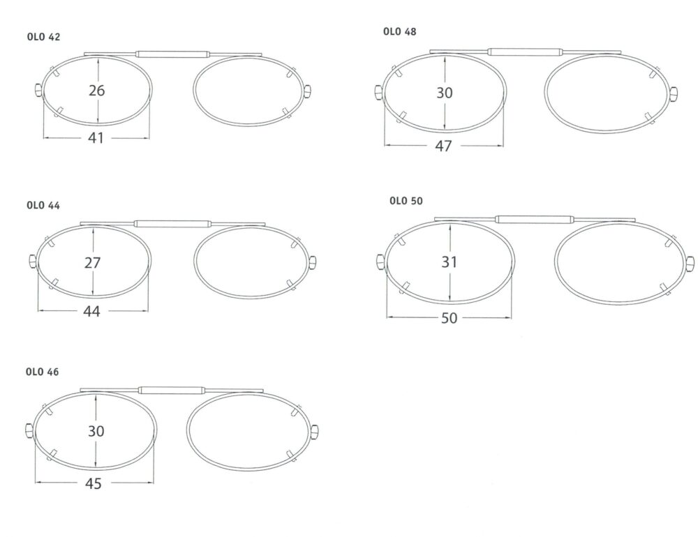Visionaries clip on Night Driving Glasses - Lo Oval