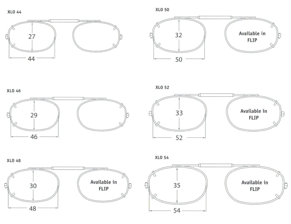 Visionaries clip on Night Driving Glasses - Lo Rec
