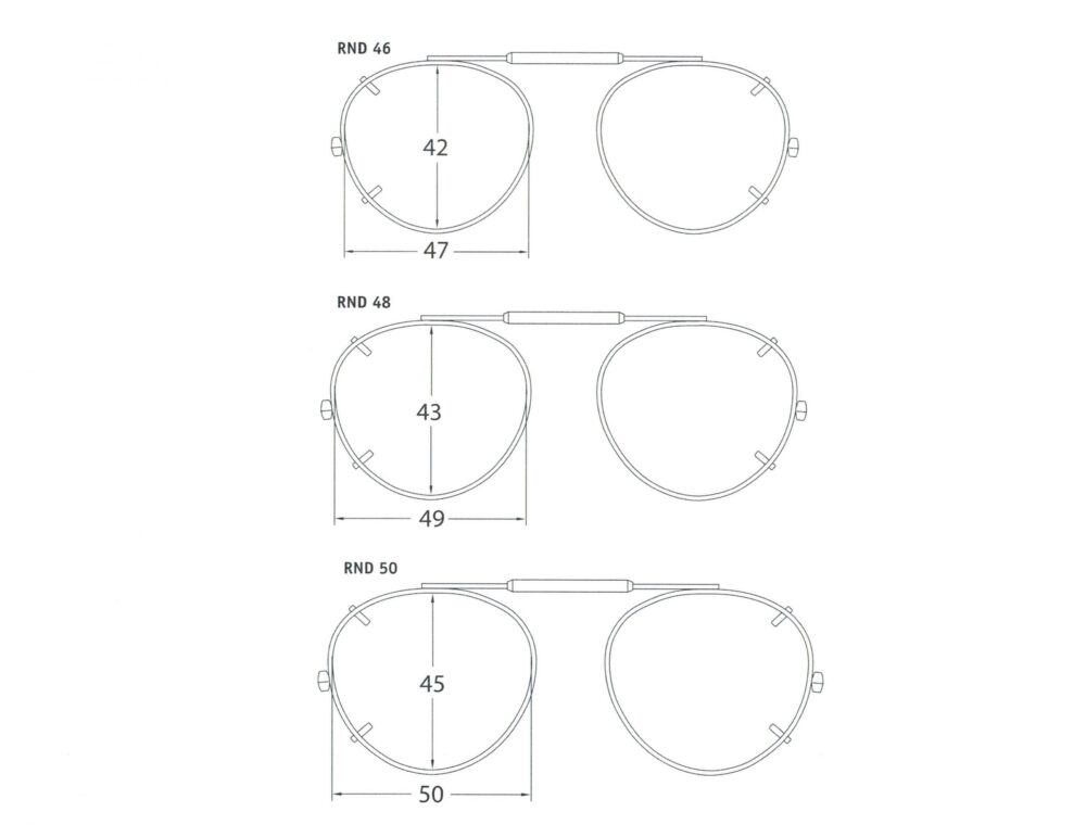 Visionaries clip on Night Driving Glasses - Round