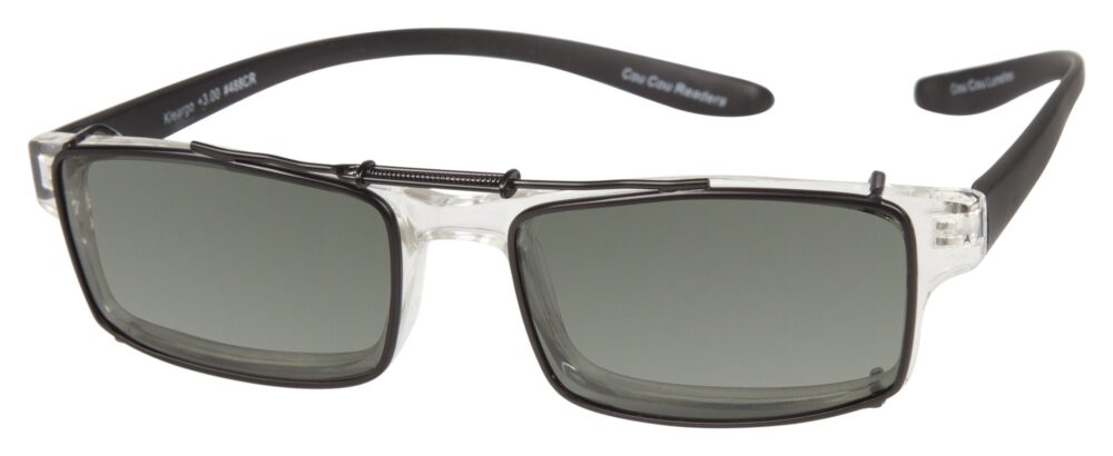 CouCou Reading Glasses with Polarized Clip on Sunglasses