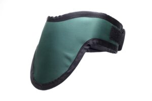 Thyroid Collar with Rear Velcro Closure - Black