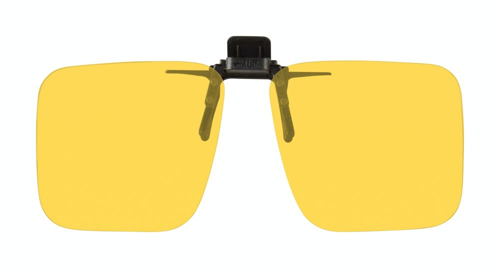 CTF Cut to Fit Clip On Flip Up Night Driving Glasses