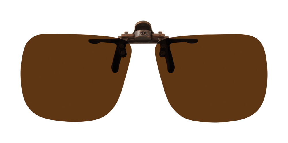 C3 Baby Rectangle Clip On Flip Up Polarized Sunglasses