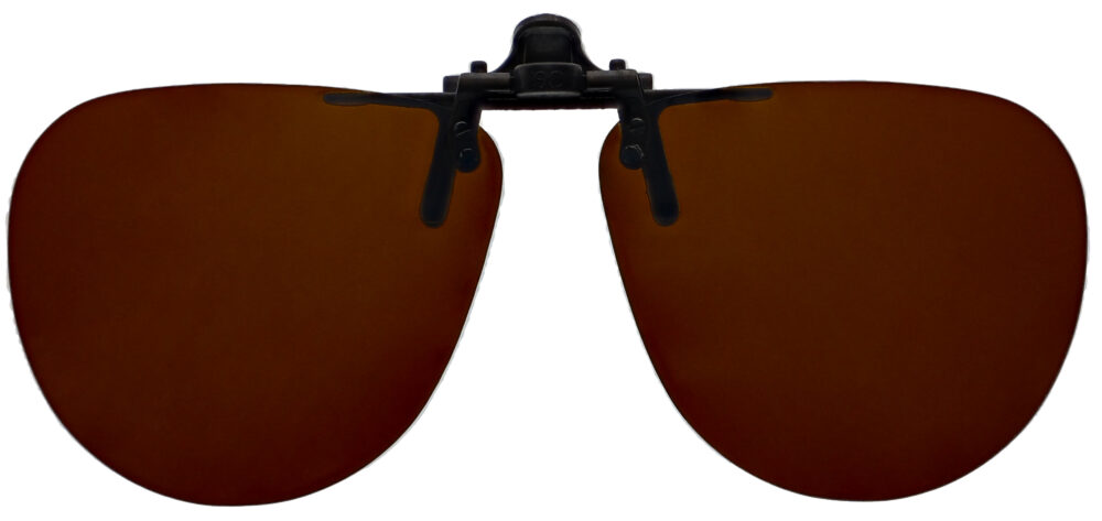 H2 Medium Aviator Clip On Flip Up Polarized Sunglasses