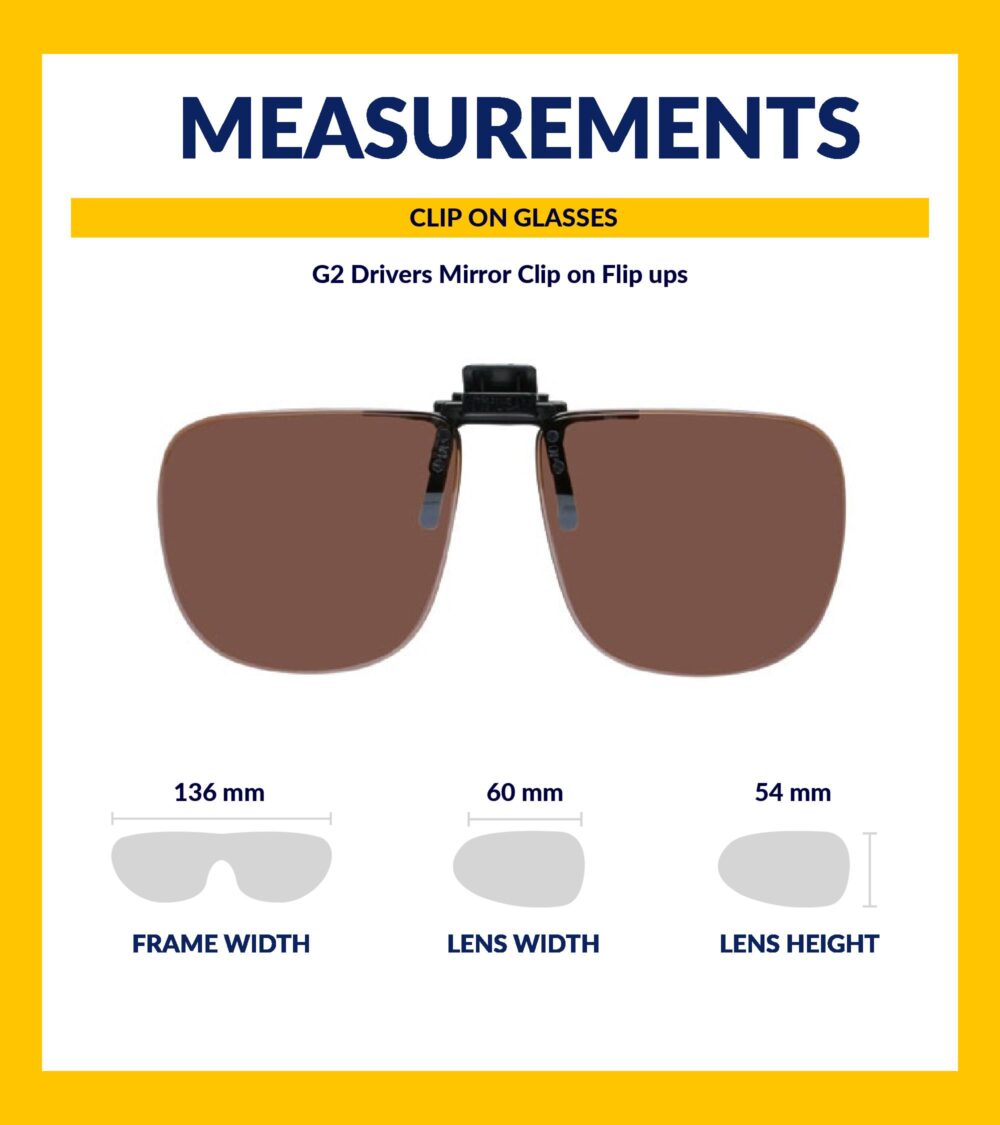 Clip on Flip up Copper Drivers Glasses - G2 Square