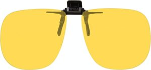 G9 Extra Large Rectangle Clip On Flip Up Night Driving Glasses