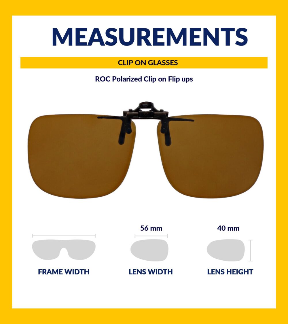 ROC Clip On Flip Up Polarized Sunglasses