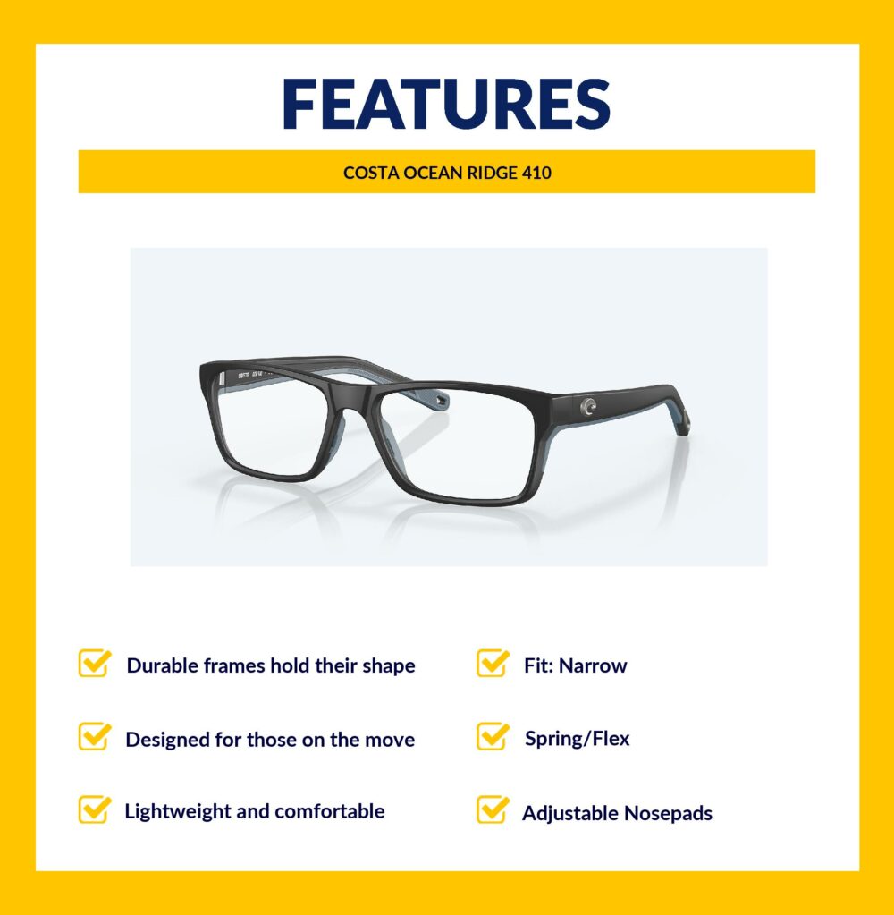 Costa Reading Glasses Ocean Ridge 410 - Image 7
