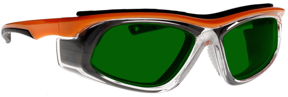 Glass Safety Glasses in Model T9603 Orange Frame - Image 5