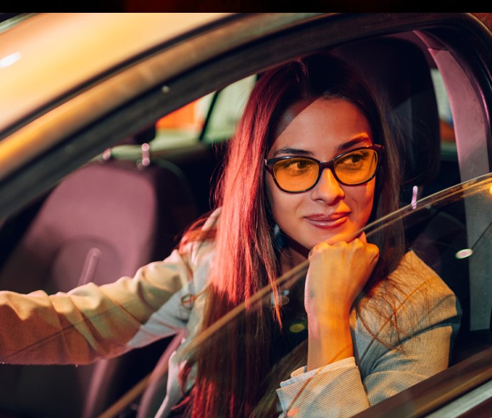 Prescription night driving glasses