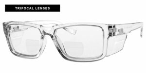 Lined Trifocal Prescription Safety Glasses RX-T9538S